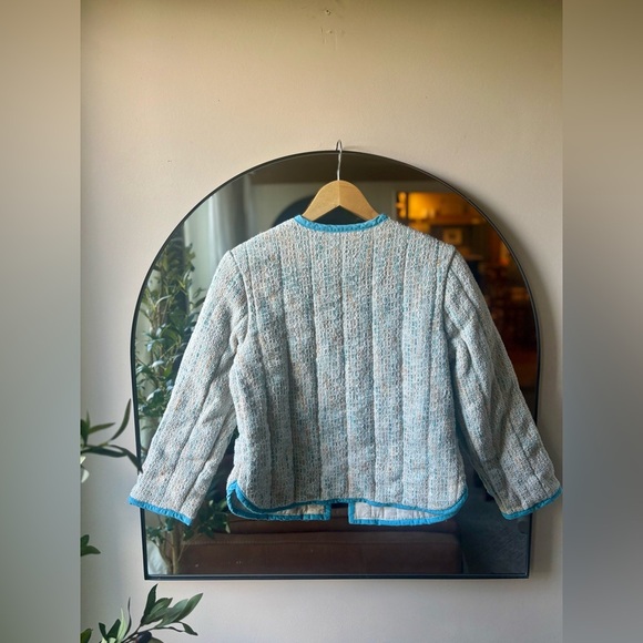 HANDMADE  up cycled quilted jacket | size small - Picture 3 of 4
